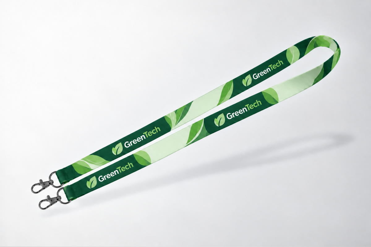 rPET Lanyards with Double Hooks