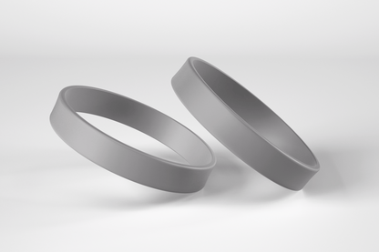 Plain Silicone Wristbands Silicone wristbands JM Band UK 1 Gray 