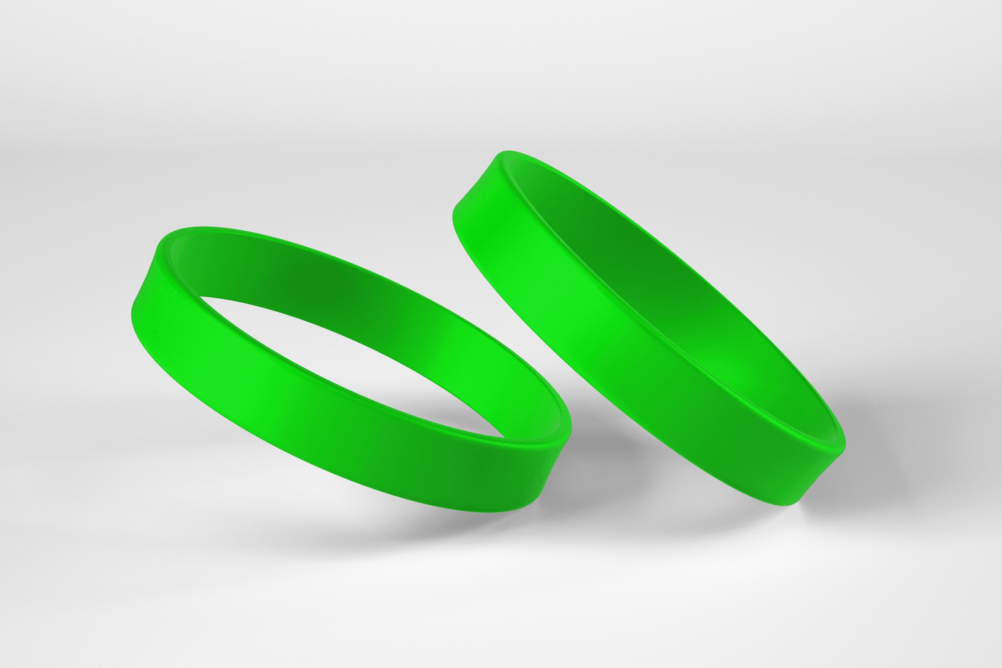 Plain Silicone Wristbands Silicone wristbands JM Band UK 1 Green 