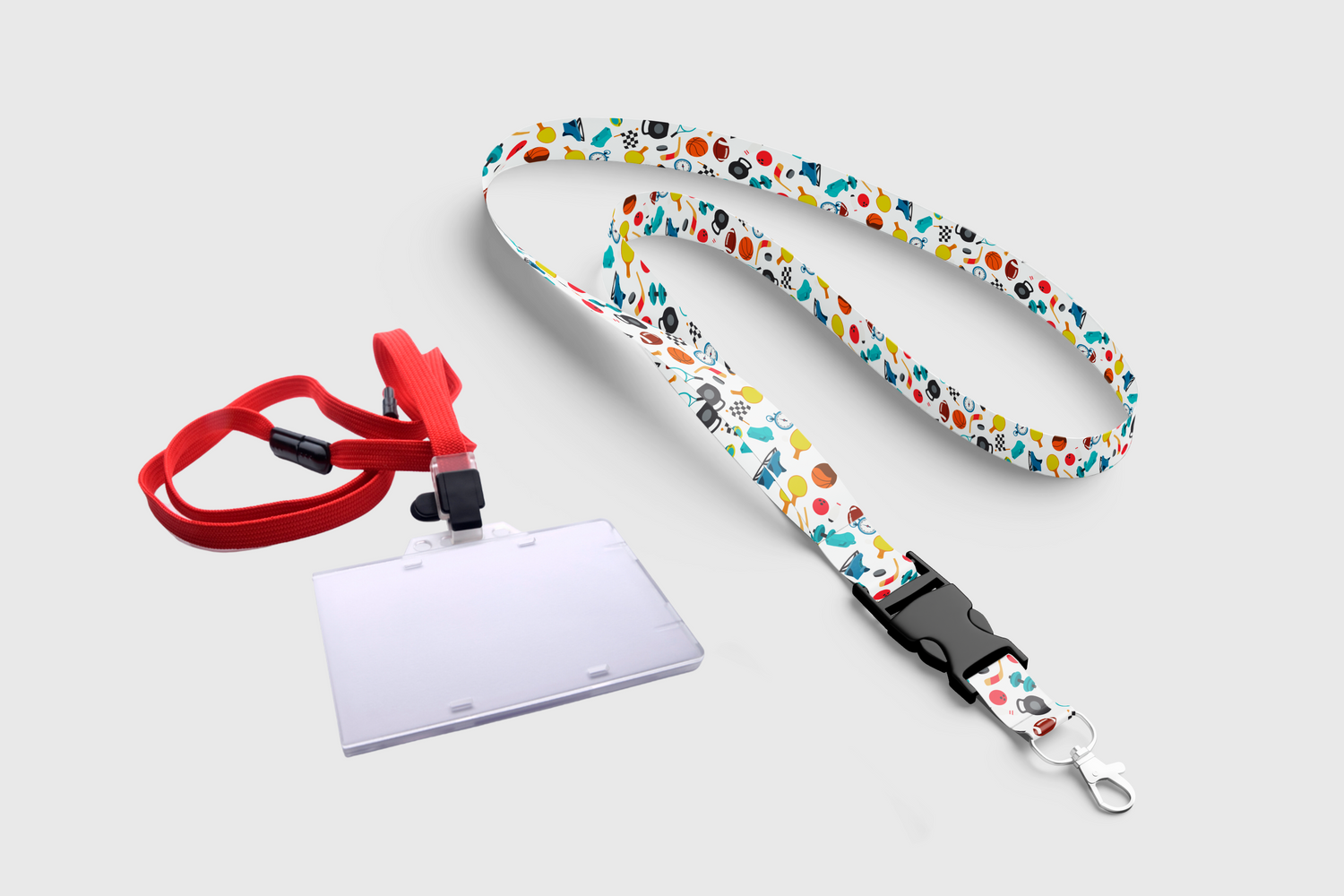 Lanyards multi color with id card holder