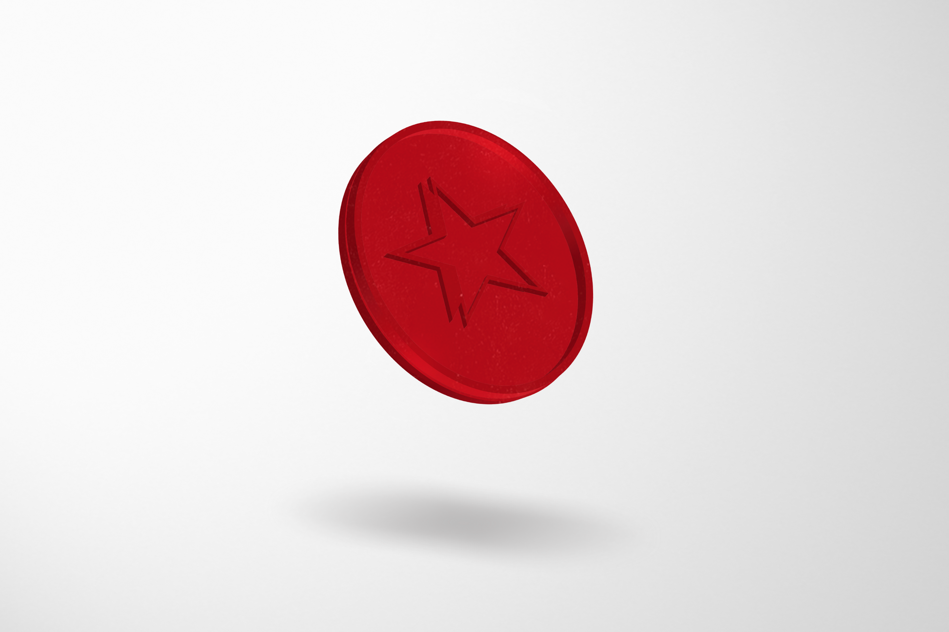 Embossed Plastic Tokens in Stock Tokens JM Band UK 1 Red Star 