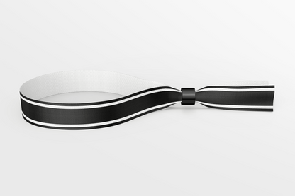 Fabric Wristbands in Stock Fabric Wristbands JM Band UK 50 Black A 